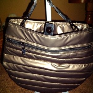 Think Royln the U Messenger Bag Gold Pyrite